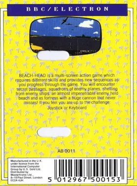 Beach-head (1984)(U.S. Gold) box cover back